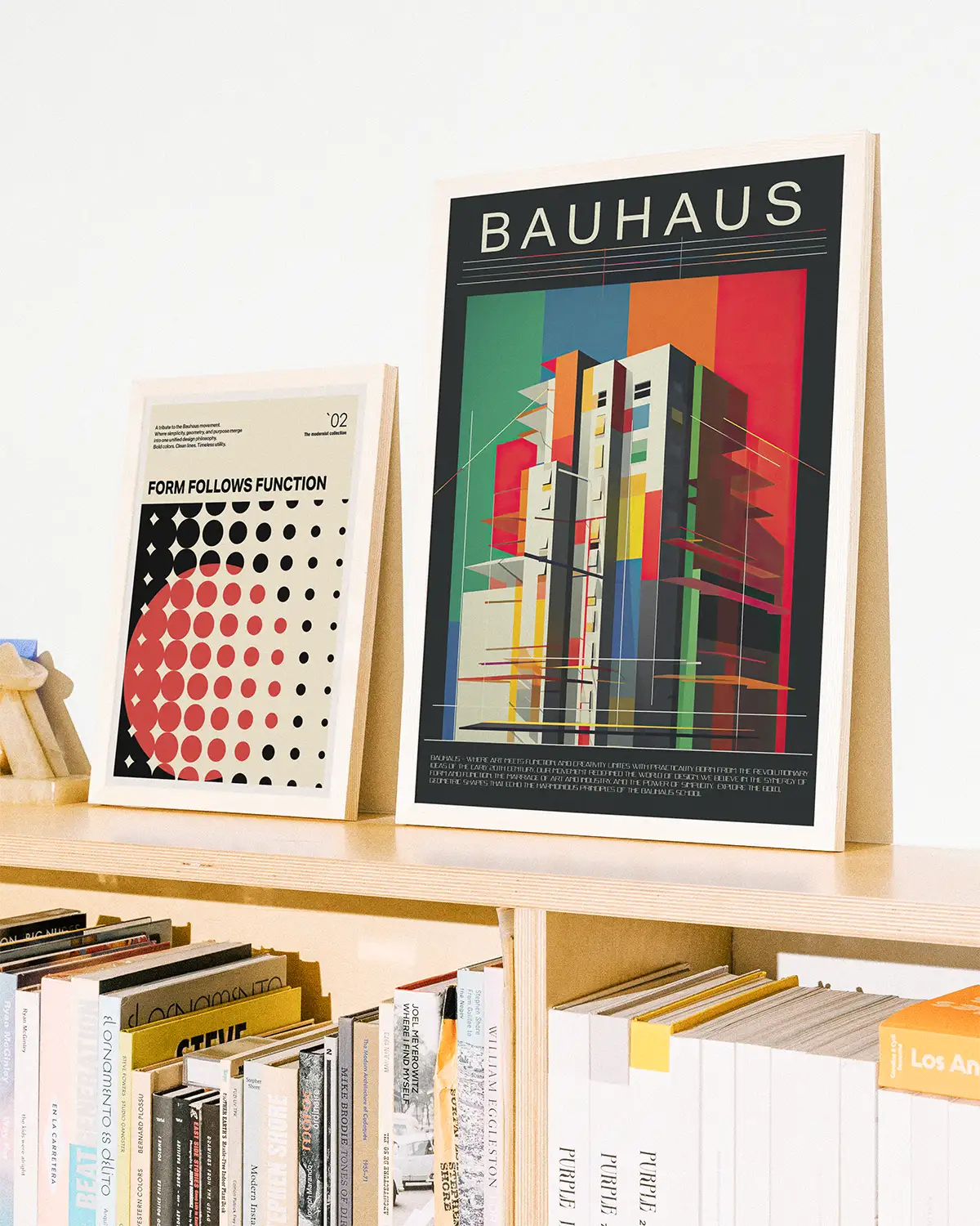 Bauhaus architecture poster