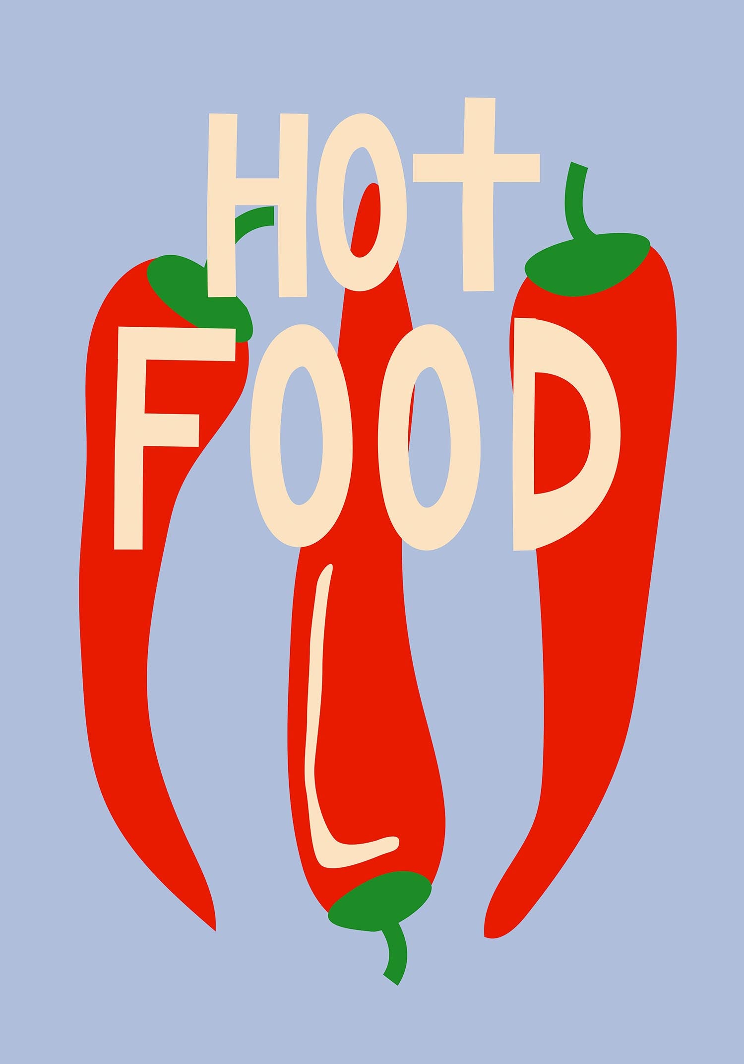 Hot food poster