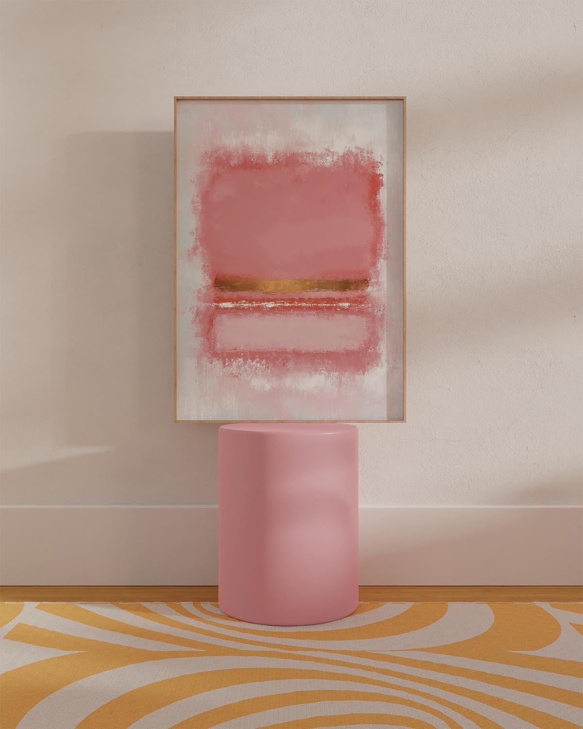 Pink abstract poster