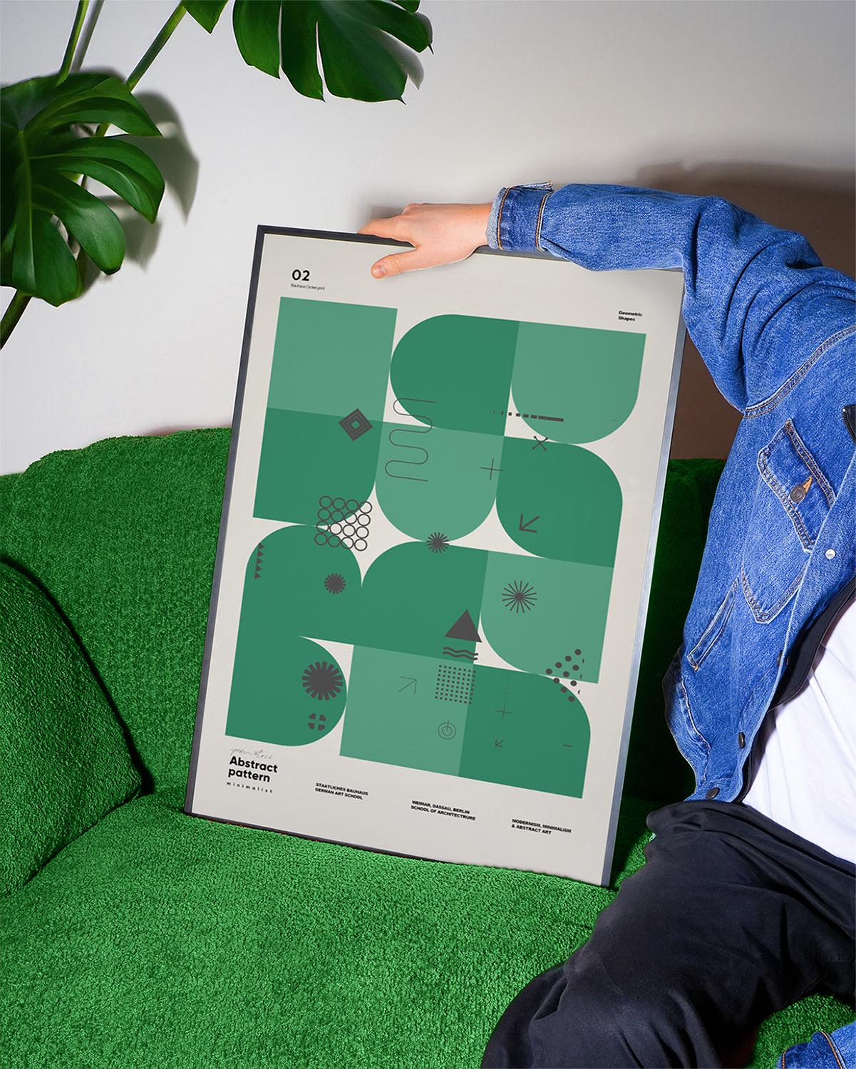 Geometric shapes N2 poster