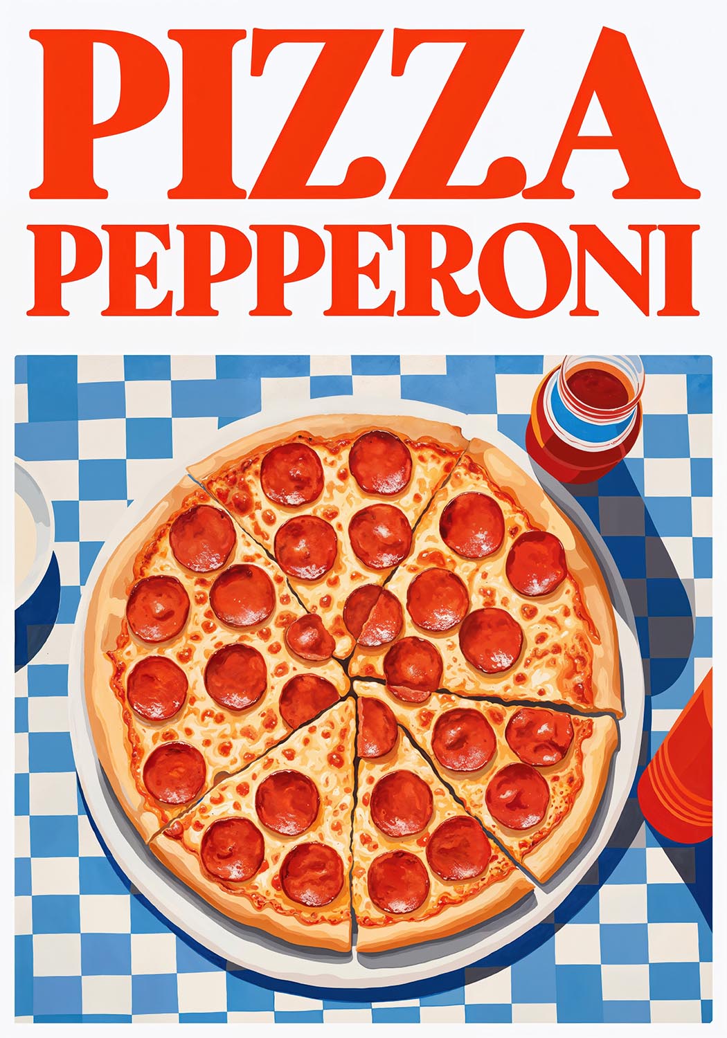 Pizza pepperoni poster – Poster Wall - Main Image