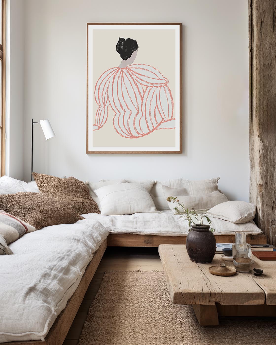 Abstract woman poster