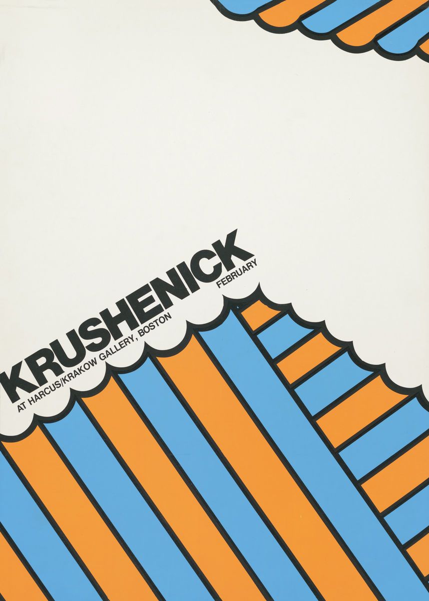 NICHOLAS KRUSHENICK exhibition poster | vintage poster | pop art