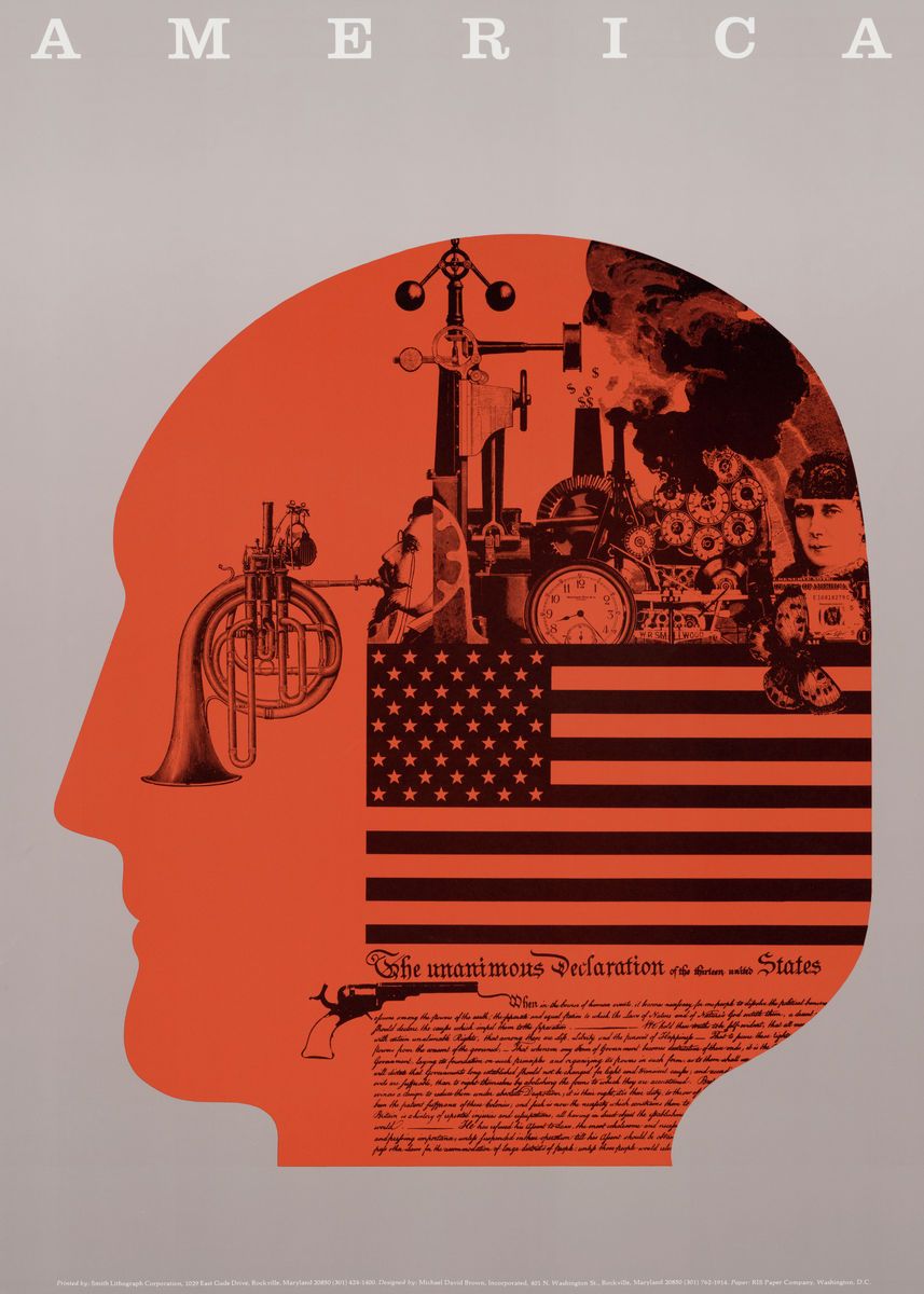 America poster | vintage poster | vintage print | United States poster