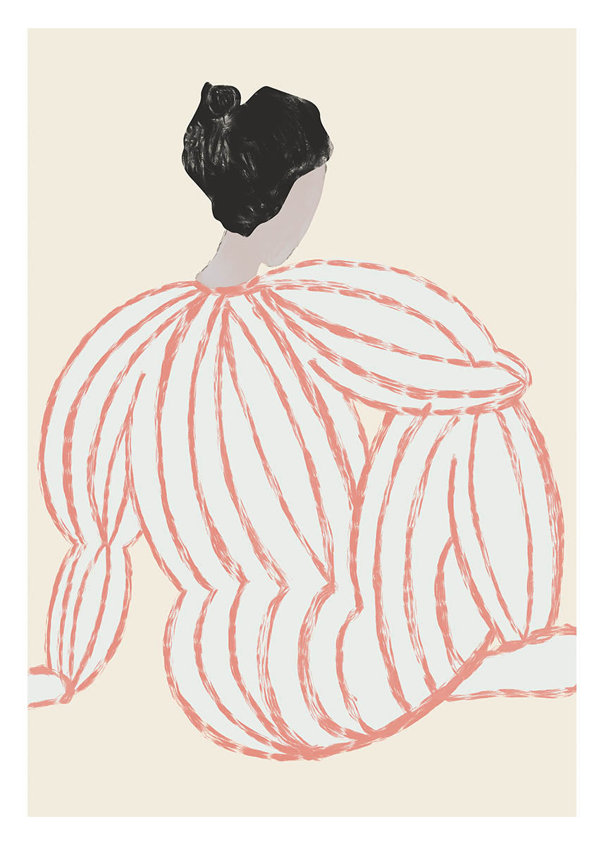 abstract woman poster
