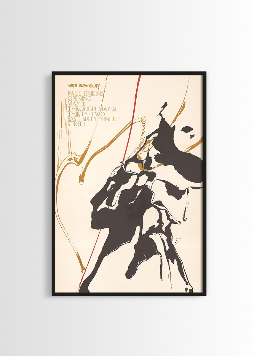 Paul Jenkins exhibition poster