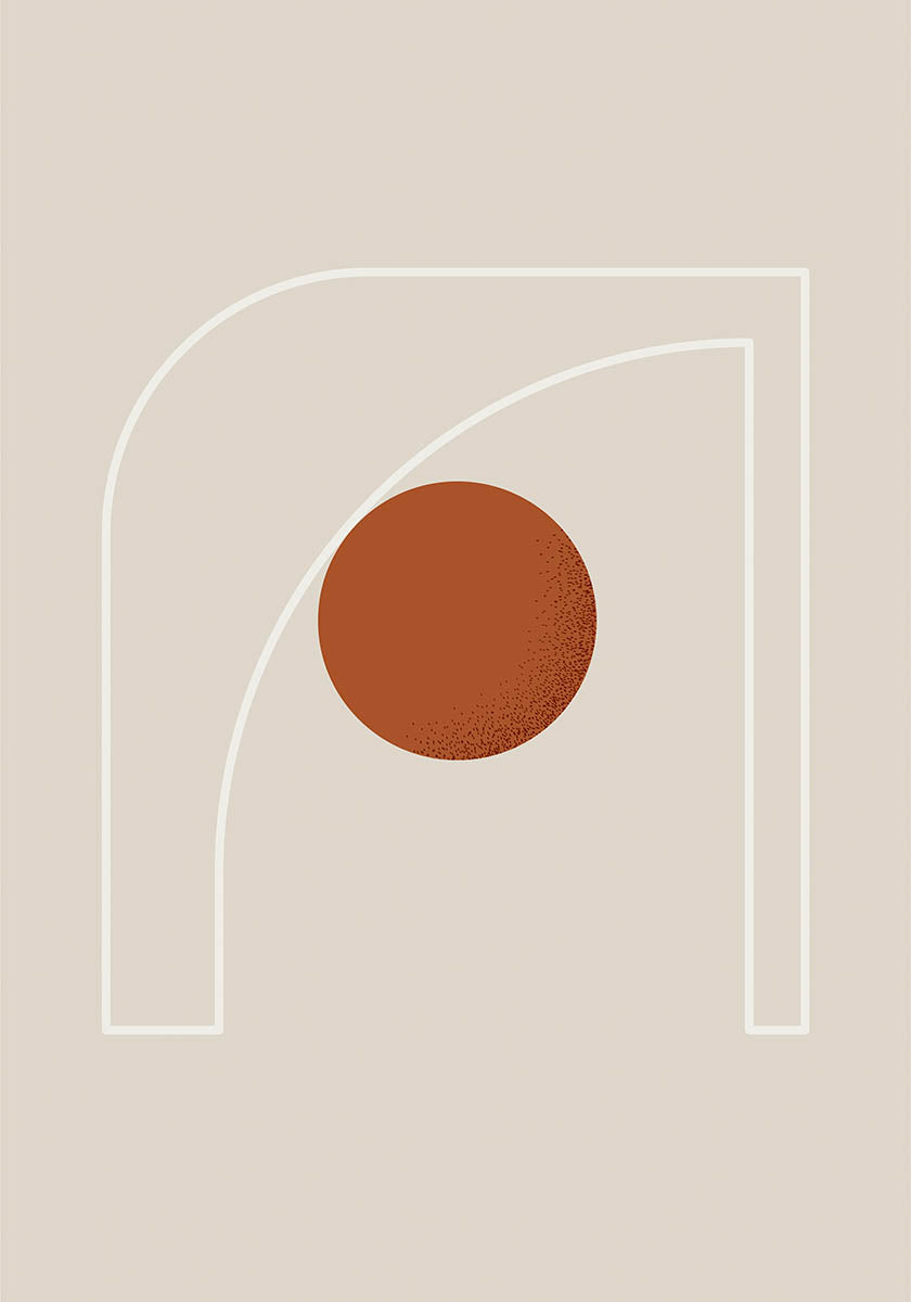 abstract shape poster