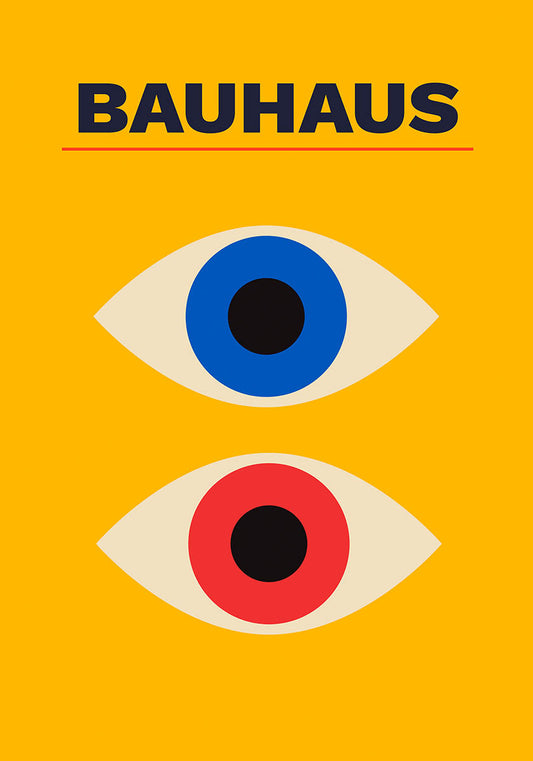 Bauhaus style abstract and modern poster