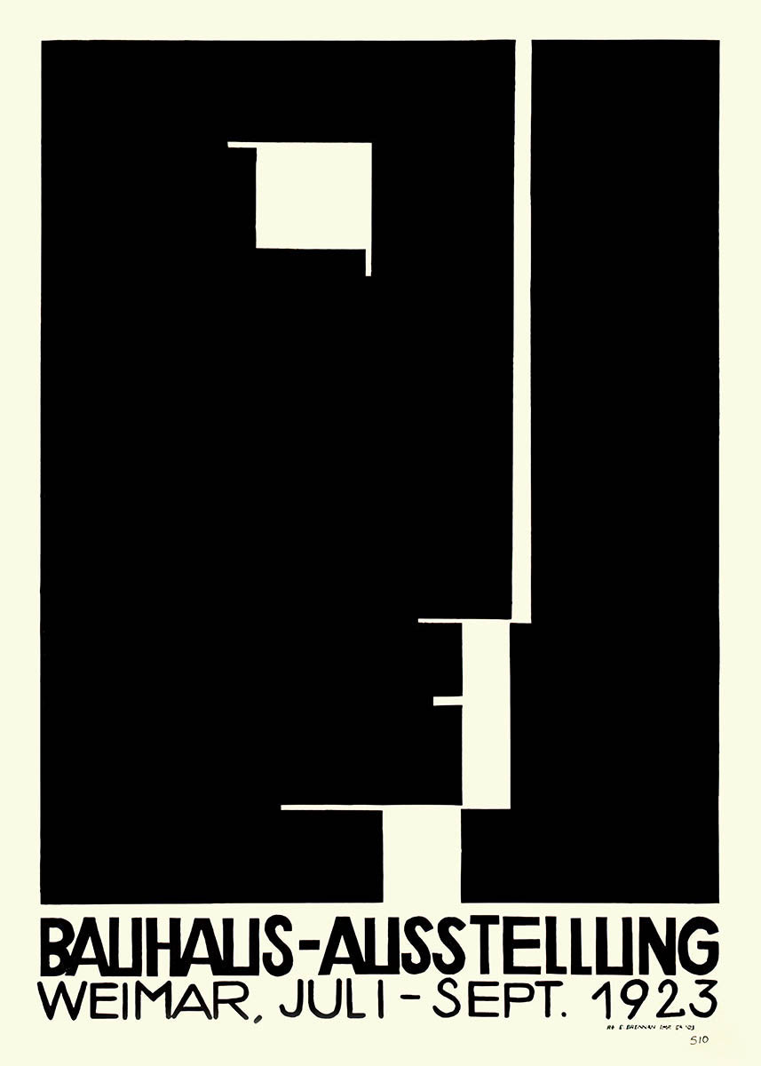 Bauhaus vintage exhibition poster