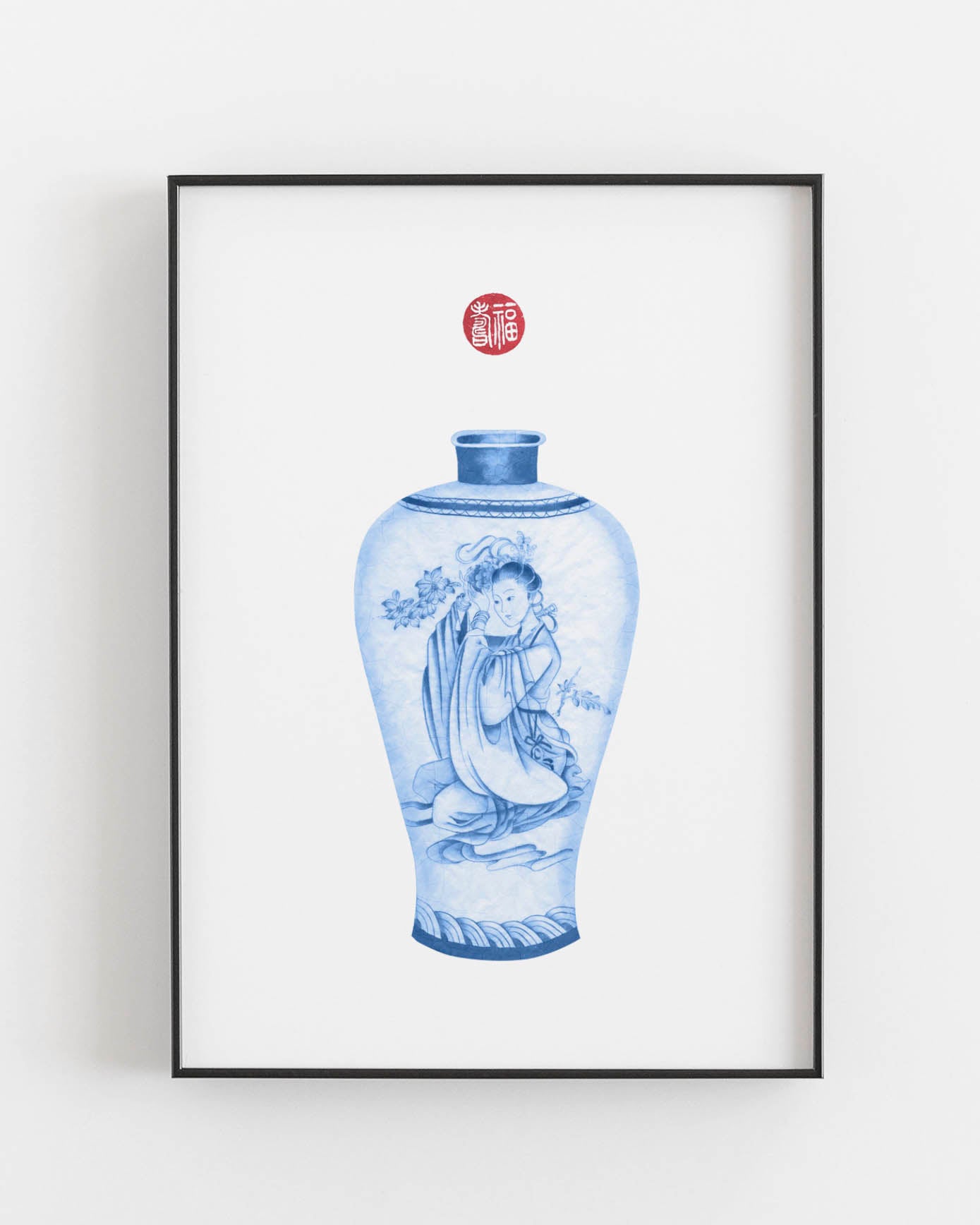 chinese woman vase