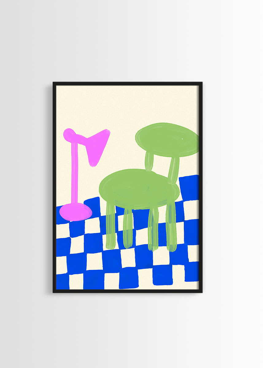 Living room abstract & contemporary poster