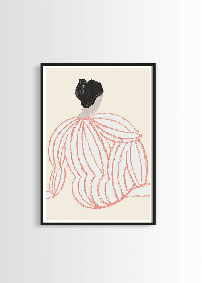Abstract woman poster