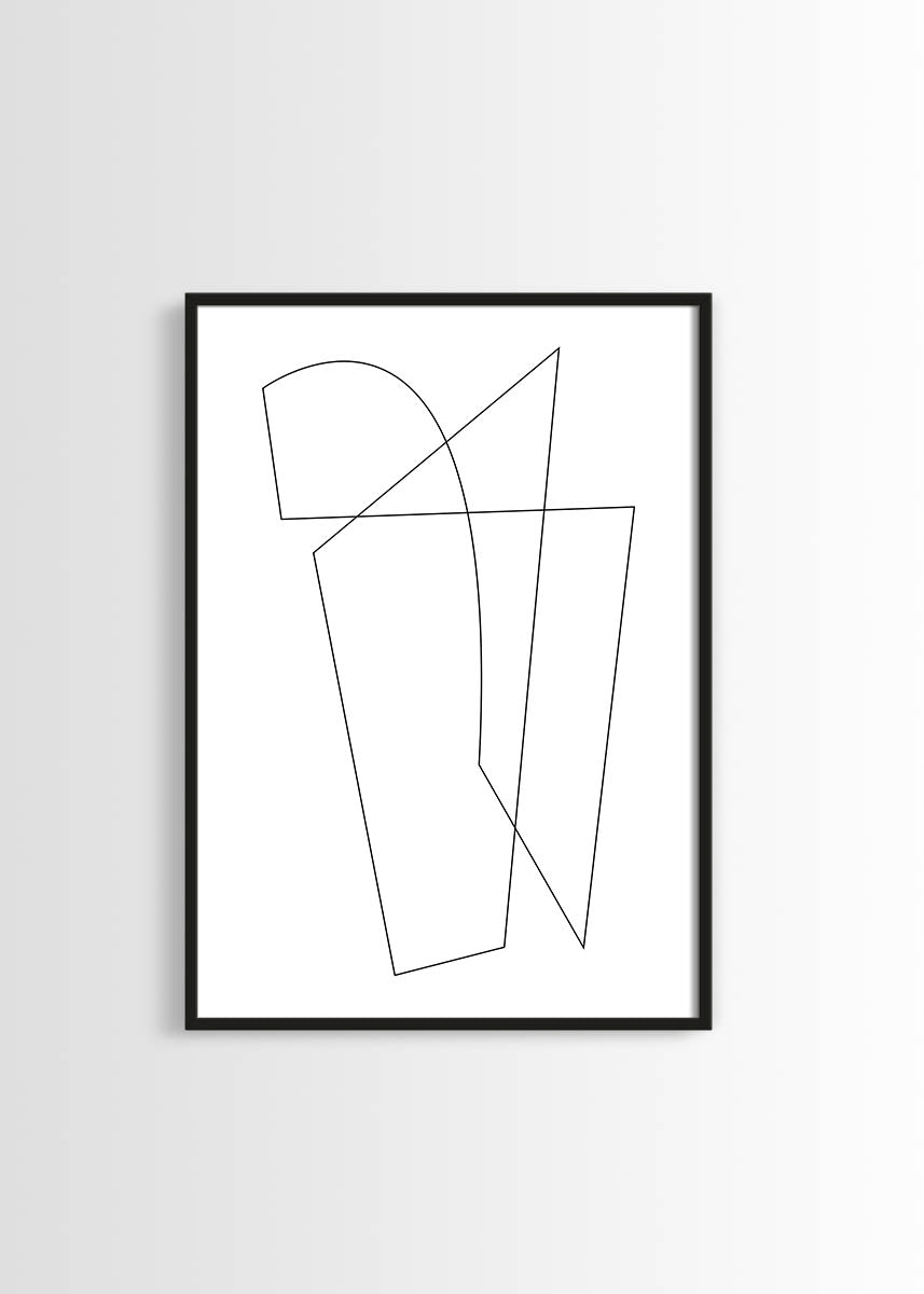 Line art poster