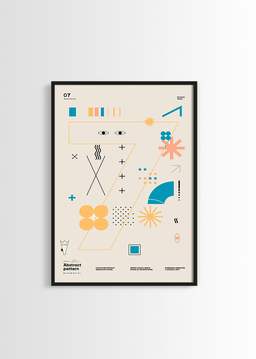 Geometric shapes N7 poster