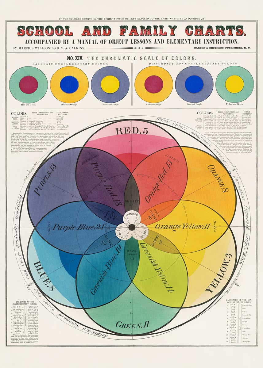 School and family charts poster