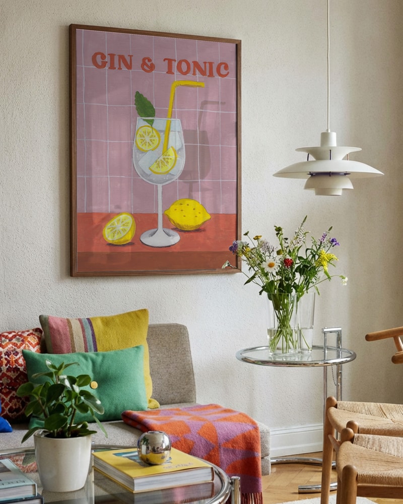 Gin and Tonic Cocktail