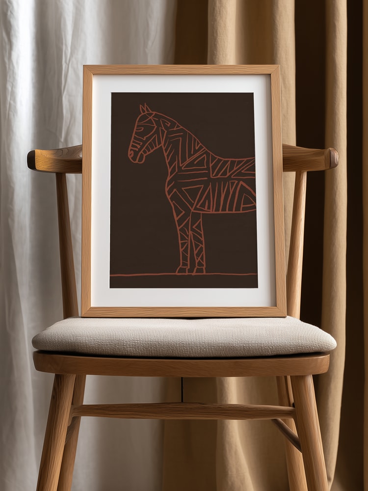 Horse line art