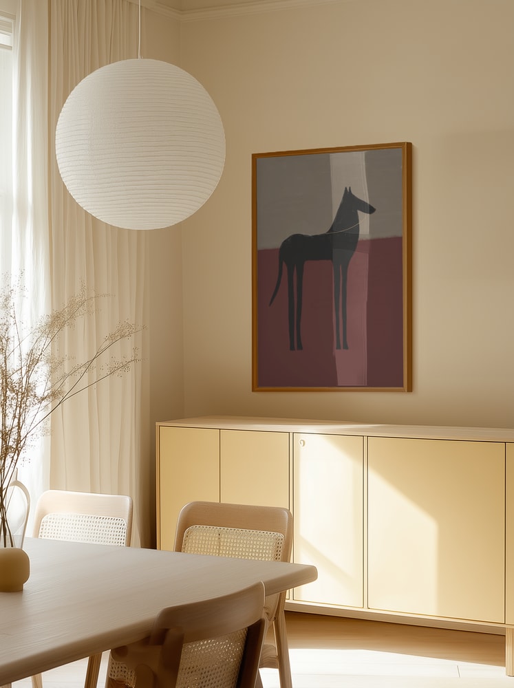 Abstract Black Horse