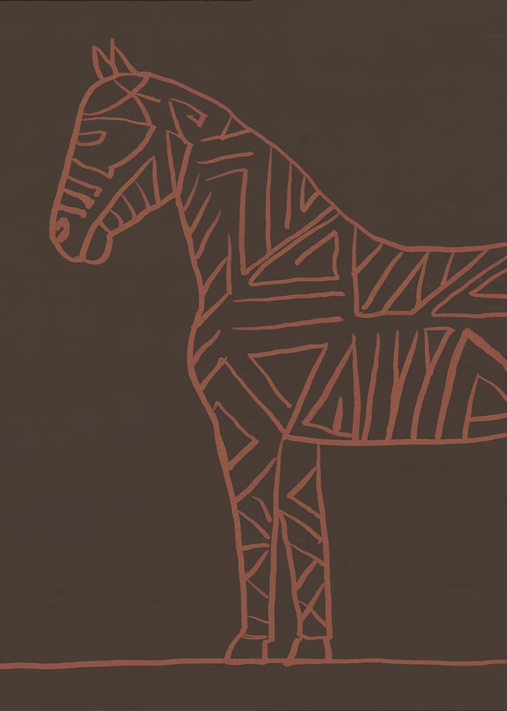 Horse line art
