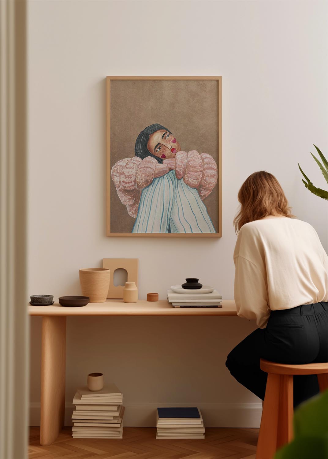 Dreaming girl poster