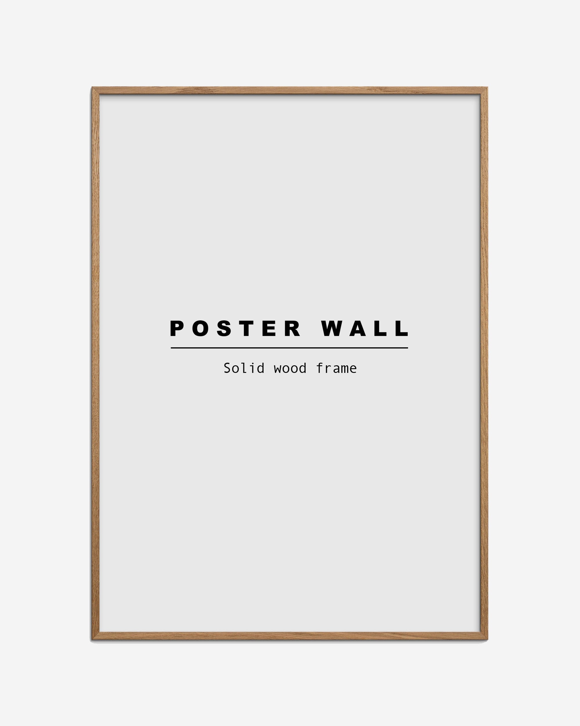Natural oak frame