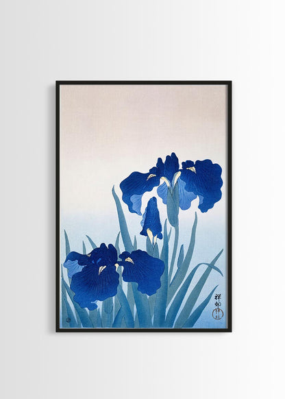 Ohara Koson - Iris flowers