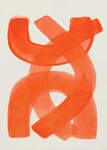 Orange Strokes poster