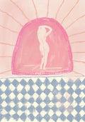 Reflections in pink poster