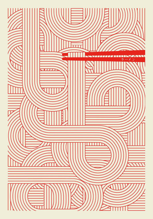 ramen red poster