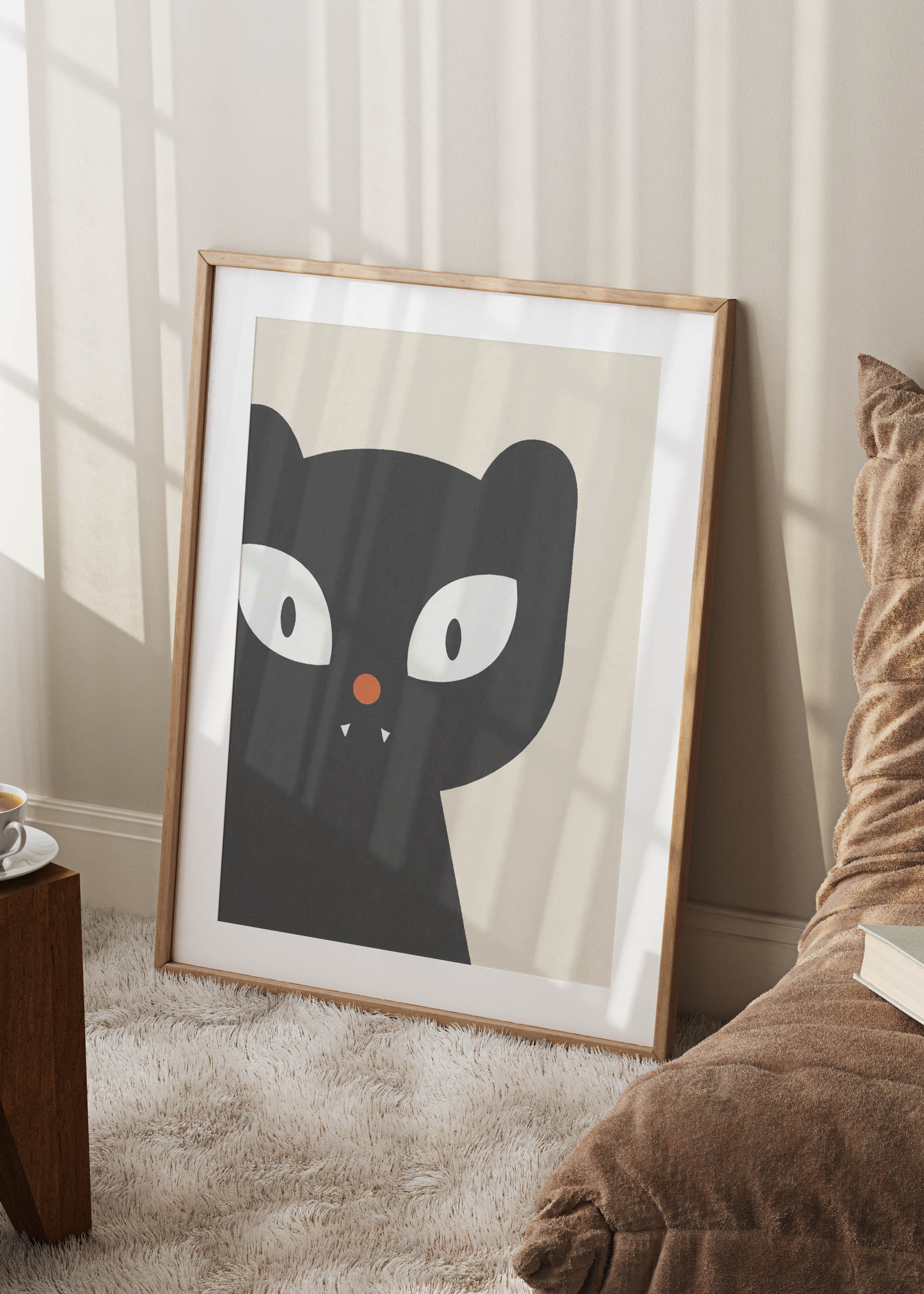Spooky Black Cat