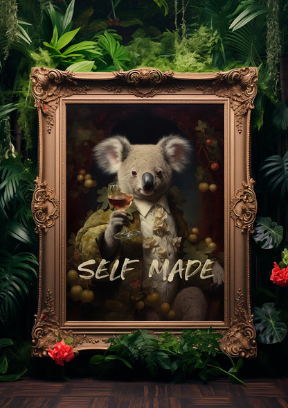 Self made koala poster