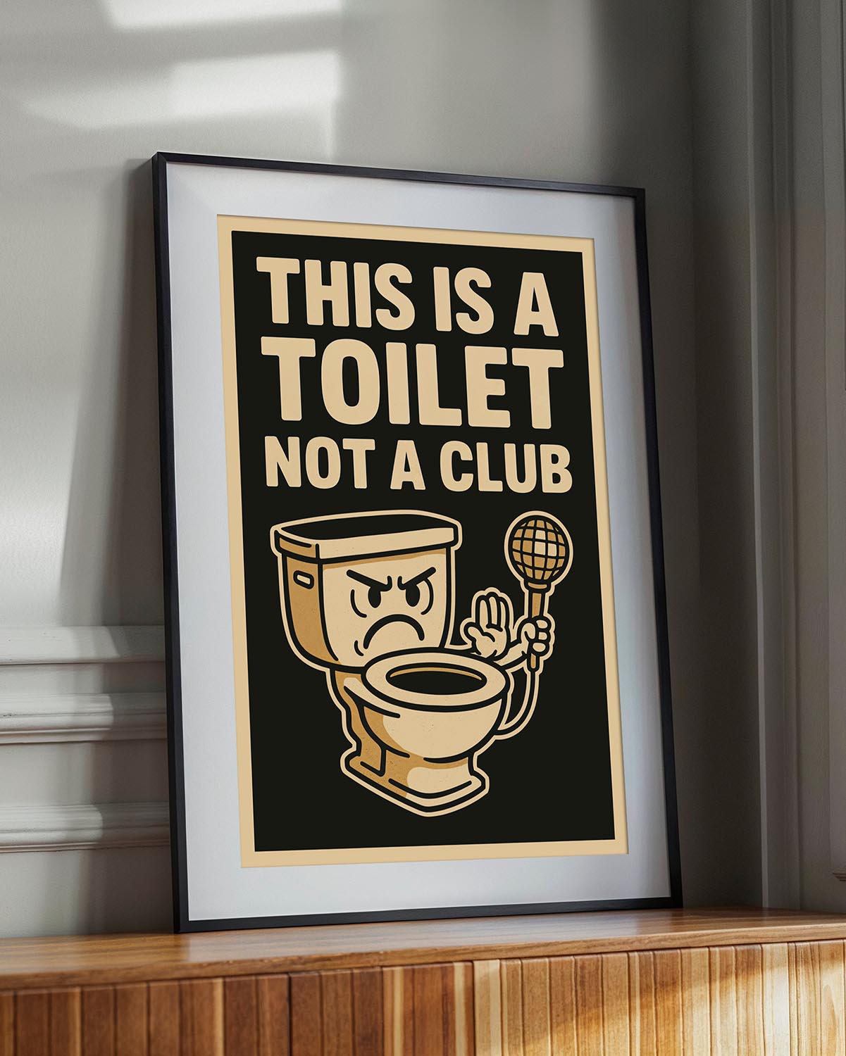 This is a toilet not a club poster