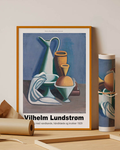 Vilhelm Lundstrom vintage exhibition poster