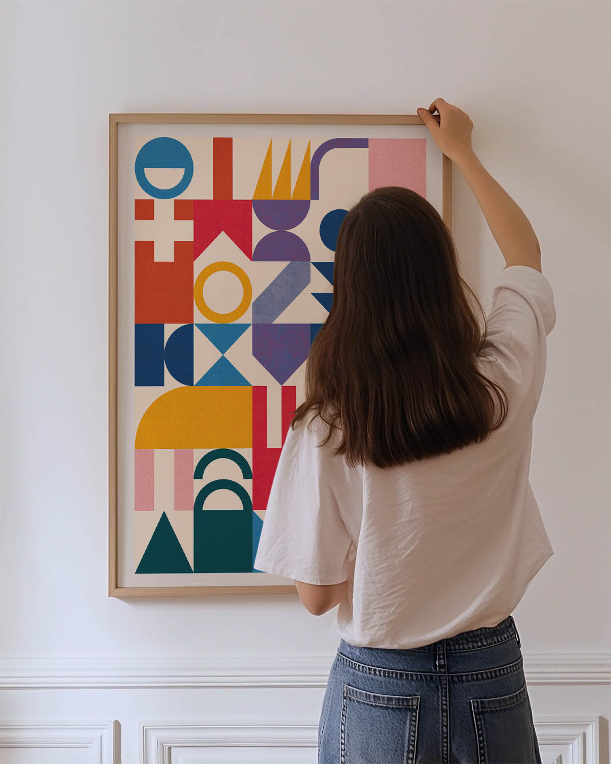 Geometric Abstract Bauhaus Poster - Add a Modern Touch to Your Living ...