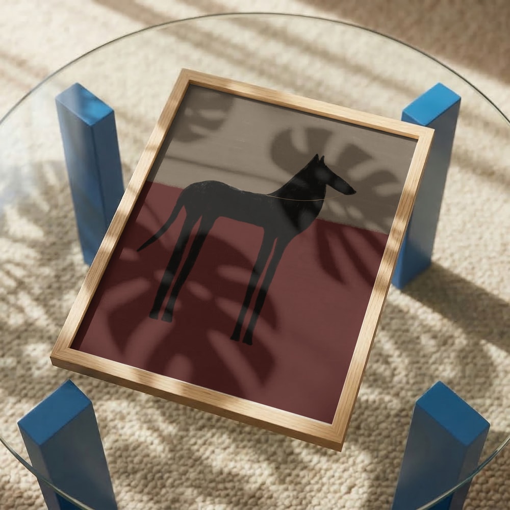 Abstract Black Horse