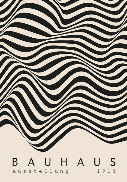 Bauhaus Exhibition Poster 1923, Minimalist Mid Century