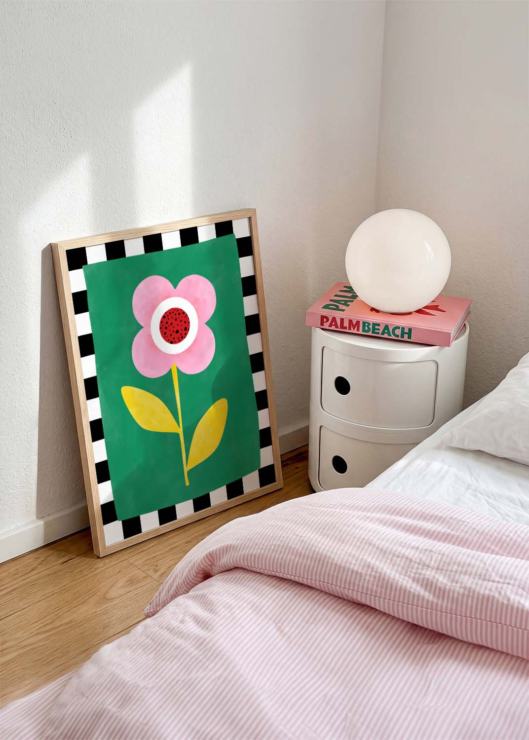 Playful Pink Flower Poster