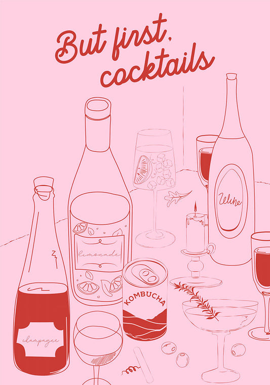 But first cocktails poster