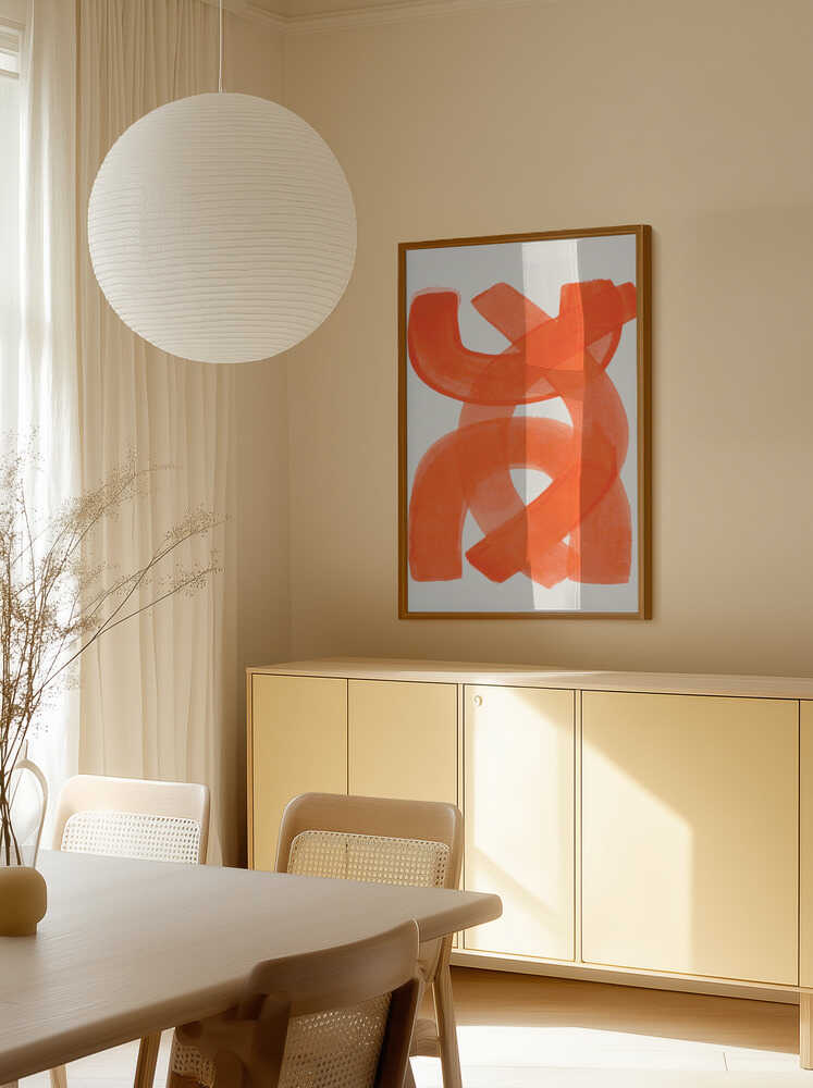 Orange Strokes poster