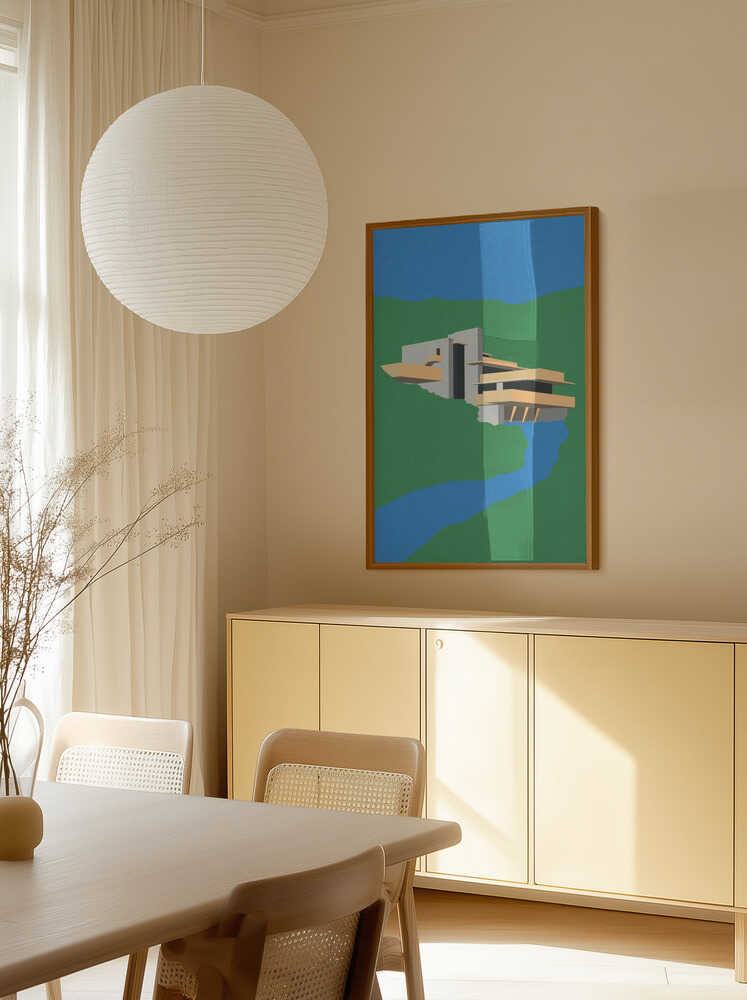 Frank Loyd Wright Falling Water Poster