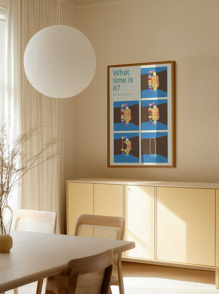 Poster Candy Clock