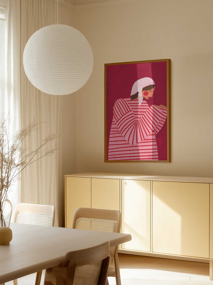 The Woman With the Red Stripes