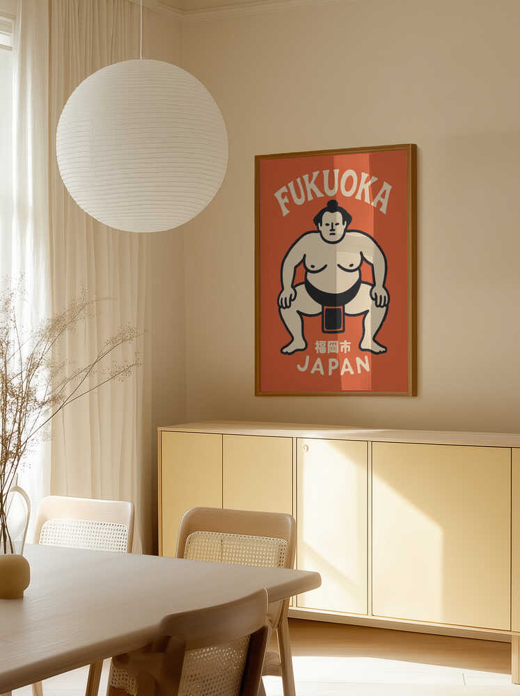 Fukuoka Sumo Japan Poster