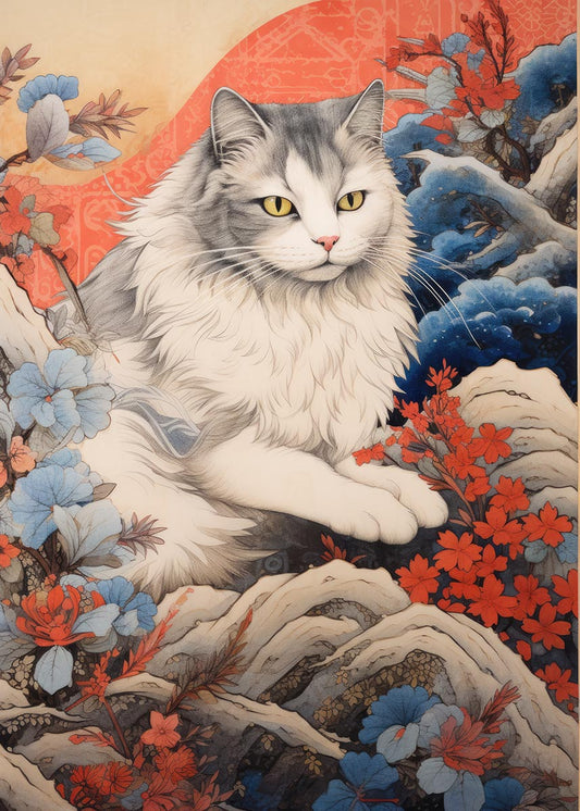 Japanese cat poster