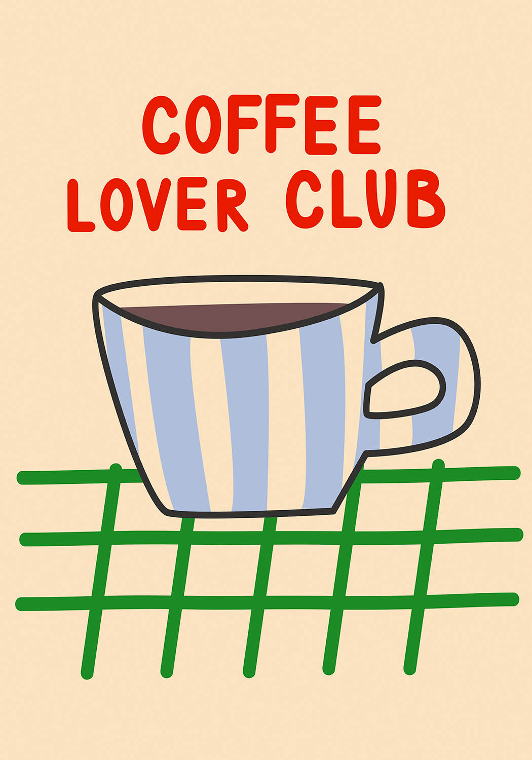 coffee lover club poster