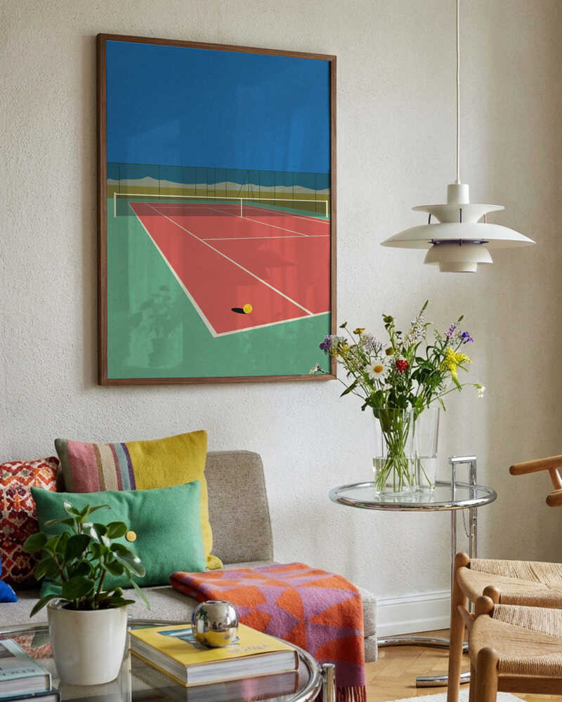 Tennis Court In the Desert