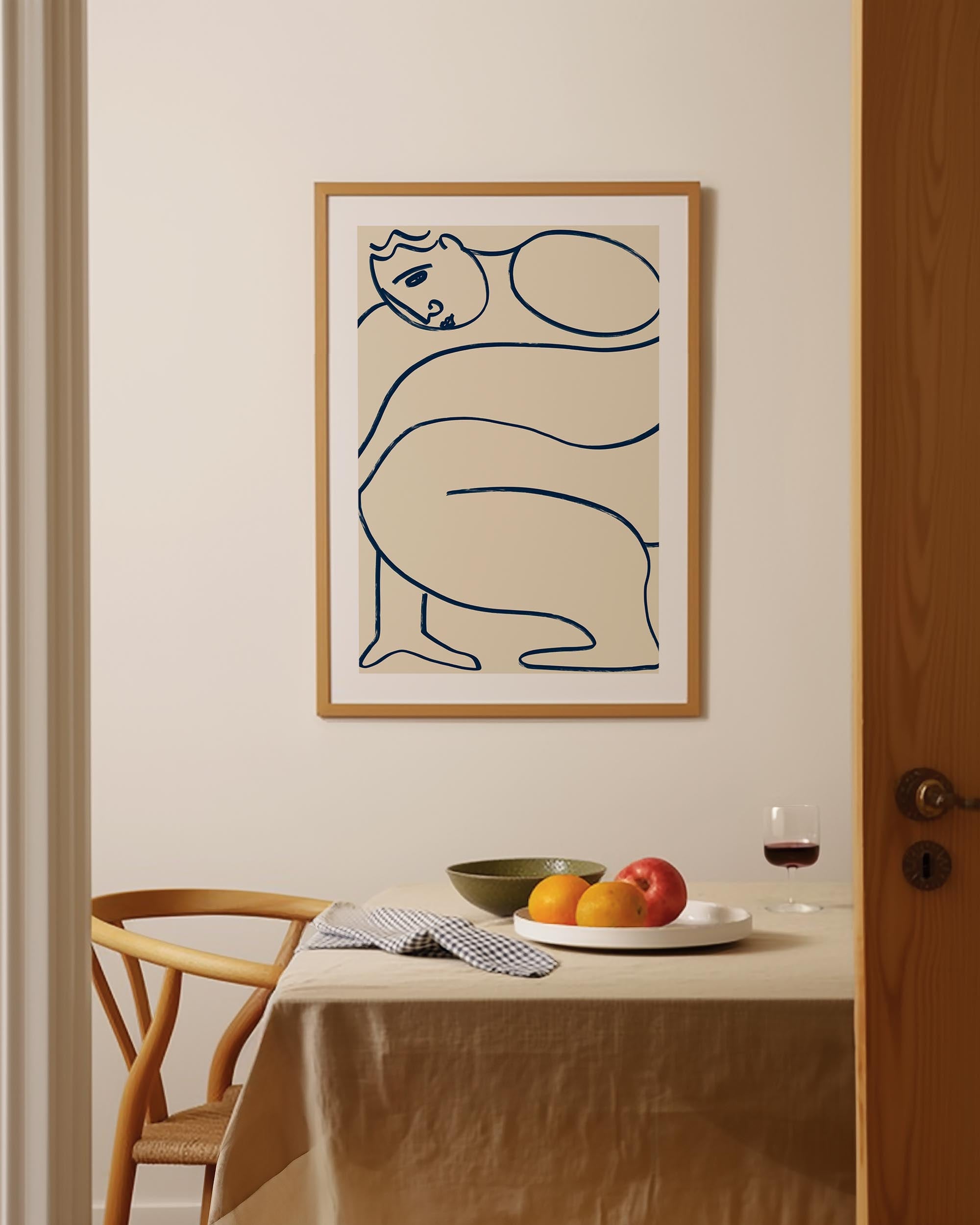 Contemplative lines poster