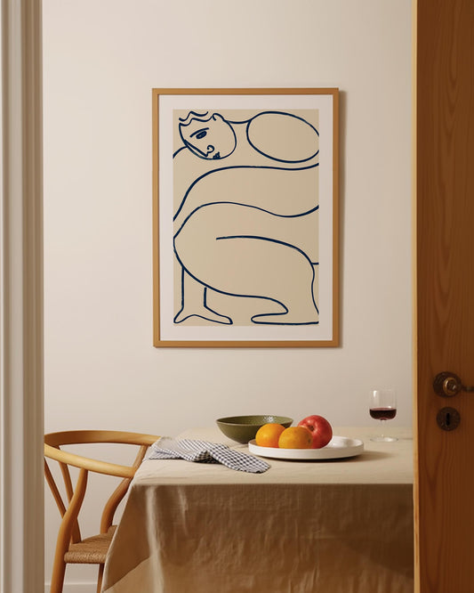 Contemplative lines poster