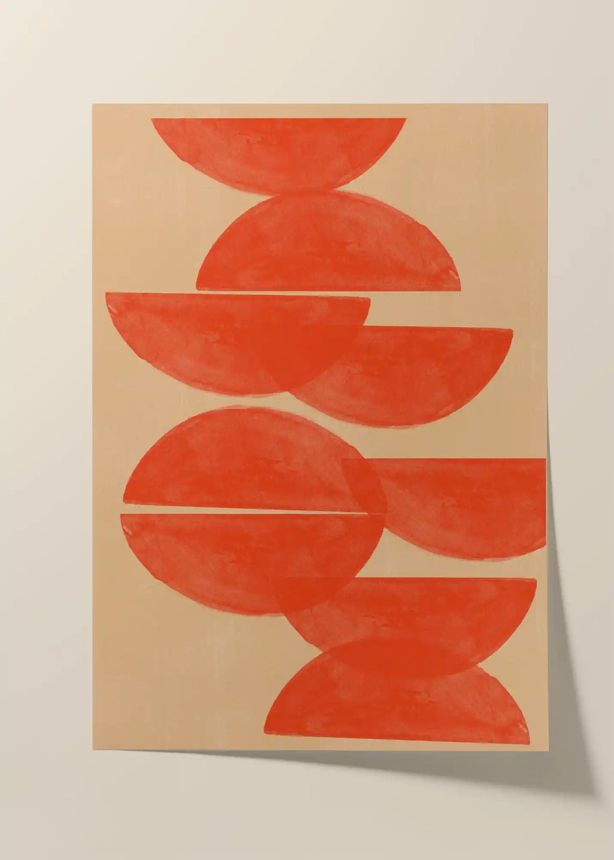 Crimson Symmetry Poster