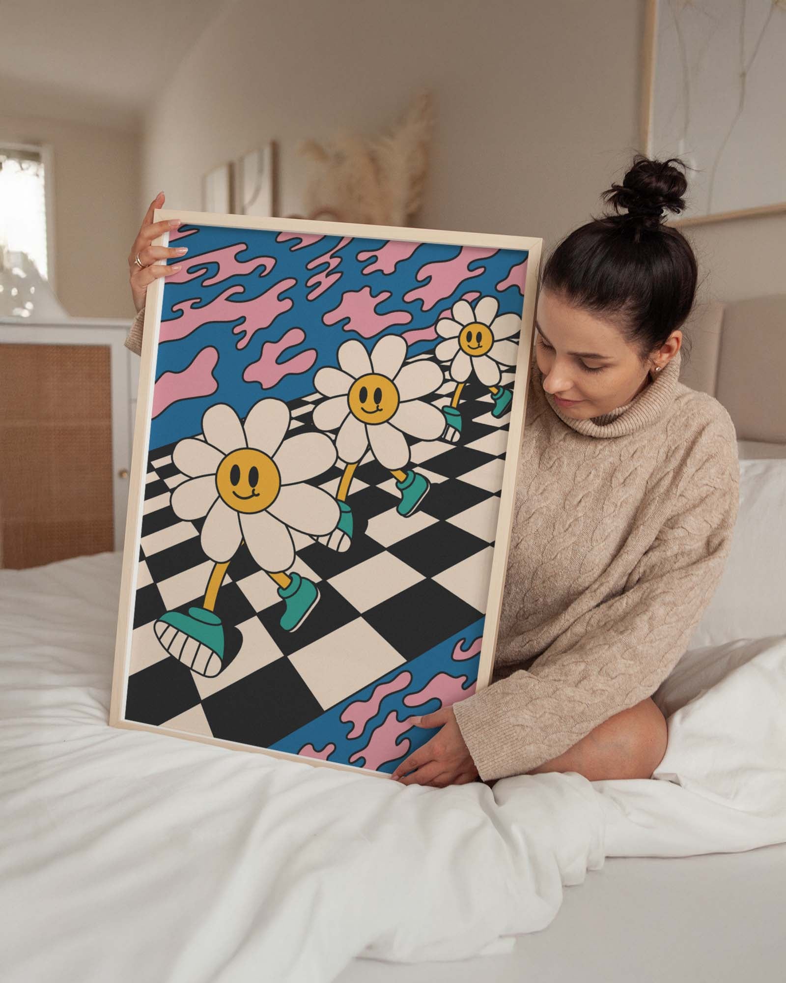 Smiley Daisies on the Move poster